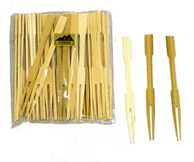 Bambus Obst Gabel#A6353
