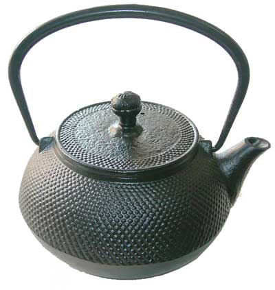 Gußeiserne Teekanne, schwarz#A6770